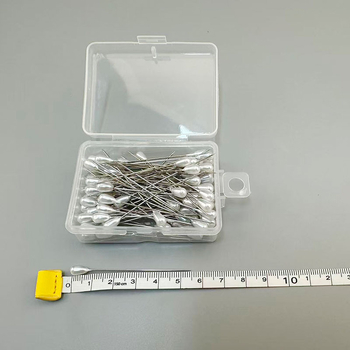 Крушовидни декоративни щифтове за бижута, Onezoo, кутия 480 броя, общо тегло 50 g