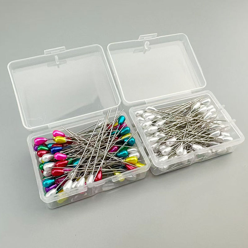 Крушовидни декоративни щифтове за бижута, Onezoo, кутия 480 броя, общо тегло 50 g