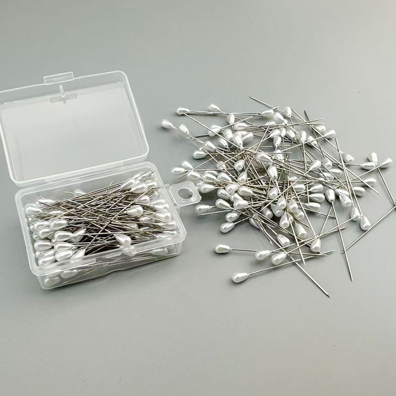 Крушовидни декоративни щифтове за бижута, Onezoo, кутия 480 броя, общо тегло 50 g