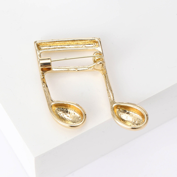 Брошка от сплав за жени – ретро стил, геометричен дизайн, електроплатирана