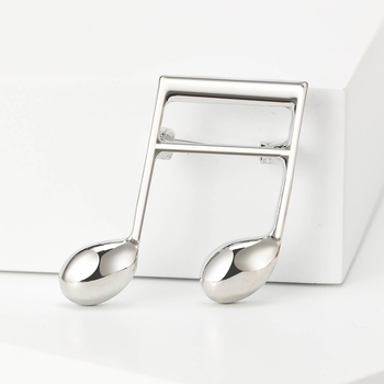 Брошка от сплав за жени – ретро стил, геометричен дизайн, електроплатирана