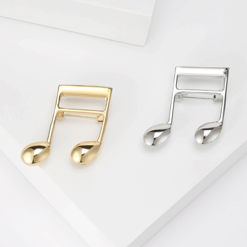 Брошка от сплав за жени – ретро стил, геометричен дизайн, електроплатирана