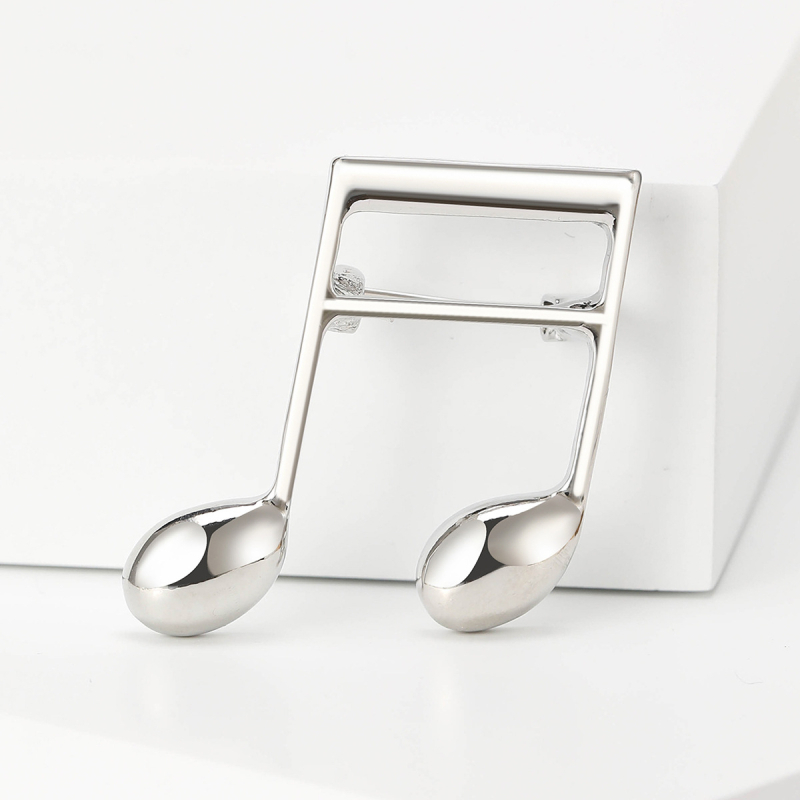 Брошка от сплав за жени – ретро стил, геометричен дизайн, електроплатирана