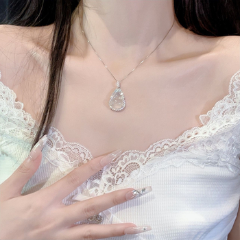 Огърлица от 999 стерлингово сребро, ръчна изработка, геометричен дизайн, медальон от 18K злато, верижка тип кутия