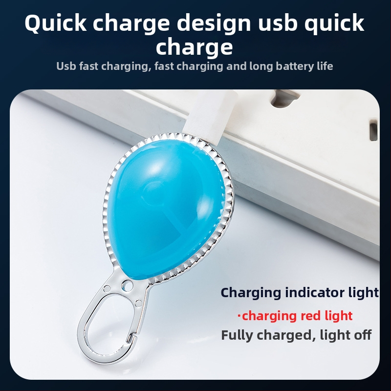Suņu un kaķu LED nakts gaisma – pakarināms kulons, USB uzlāde, ABS plastmasa, pielāgojams, visu sezonu lietošanai