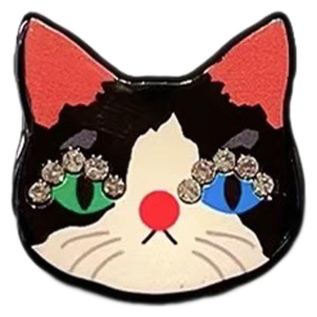 Сплав котешка брошка – мультяшен дизайн, свеж и сладък стил, женска паметна брошка, издание лято 2024