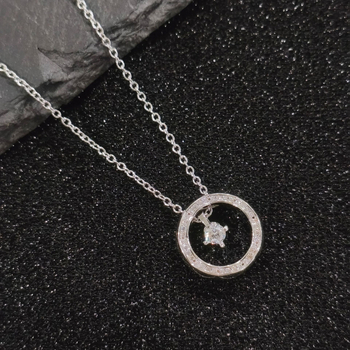 Ogrlica od bakra s 18K pozlatom, kapljasti geometrijski privjesak, ručno izrađeni lanac, 41–50 cm, korejski modni stil