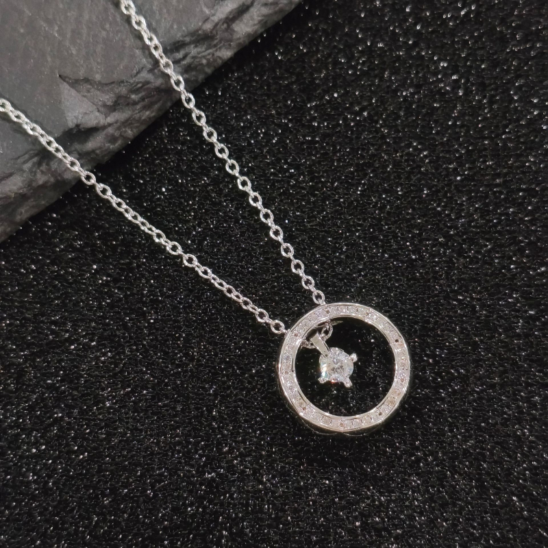 Ogrlica od bakra s 18K pozlatom, kapljasti geometrijski privjesak, ručno izrađeni lanac, 41–50 cm, korejski modni stil