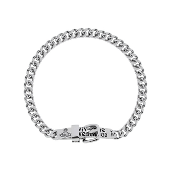 Колие с геометрична кубинска верижка, висулка от сплав, унисекс, стил прохладен вятър