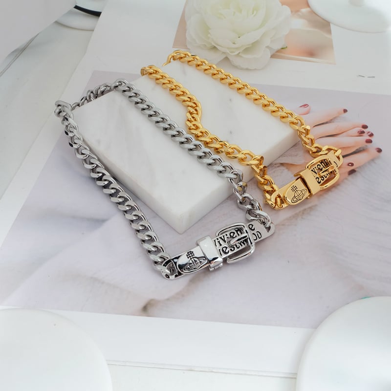 Колие с геометрична кубинска верижка, висулка от сплав, унисекс, стил прохладен вятър