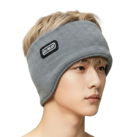 Galvos uždengti ausų šildytuvai, skirti lauko naudojimui rudenį ir žiemą, pūkų medžiaga, vienos spalvos raštas, išlaiko šilumą