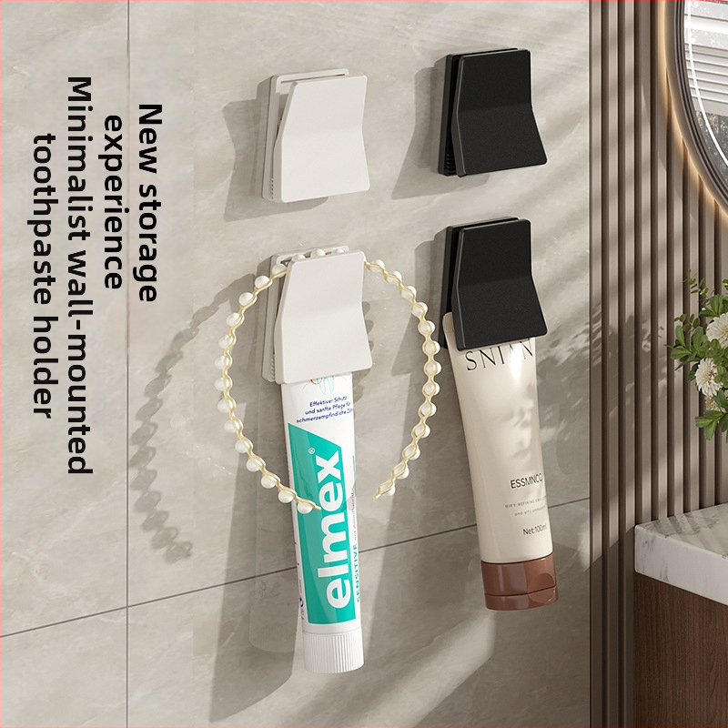 Stenový skladovací klip do kúpeľne – na čistiace prostriedky na tvár, zubnú pastu a uteráky – moderný minimalistický štýl, Ling Feng