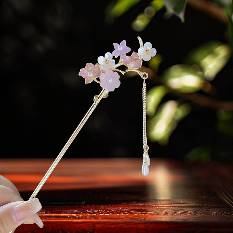 Dodatak za kosu: cvijet od legure, antički stil, elektroplatiranje, Branches