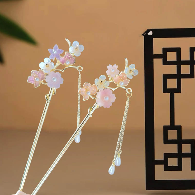 Dodatak za kosu: cvijet od legure, antički stil, elektroplatiranje, Branches