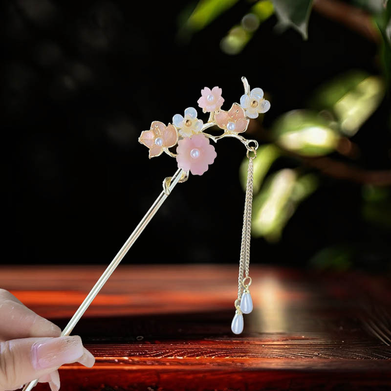 Dodatak za kosu: cvijet od legure, antički stil, elektroplatiranje, Branches