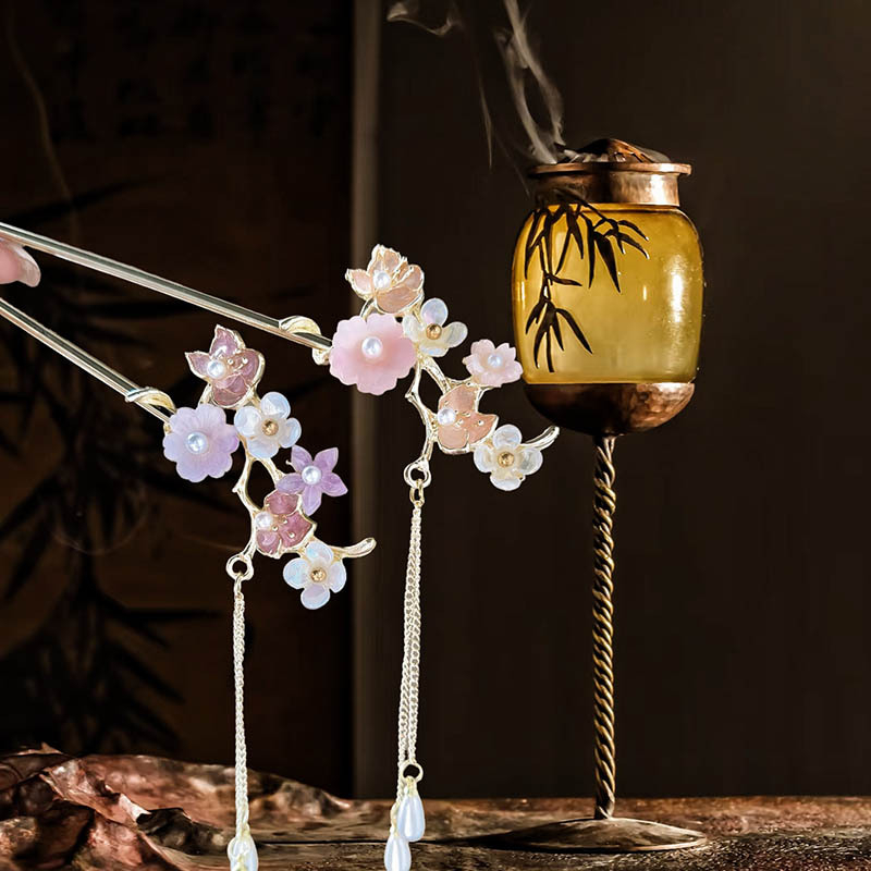 Dodatak za kosu: cvijet od legure, antički stil, elektroplatiranje, Branches