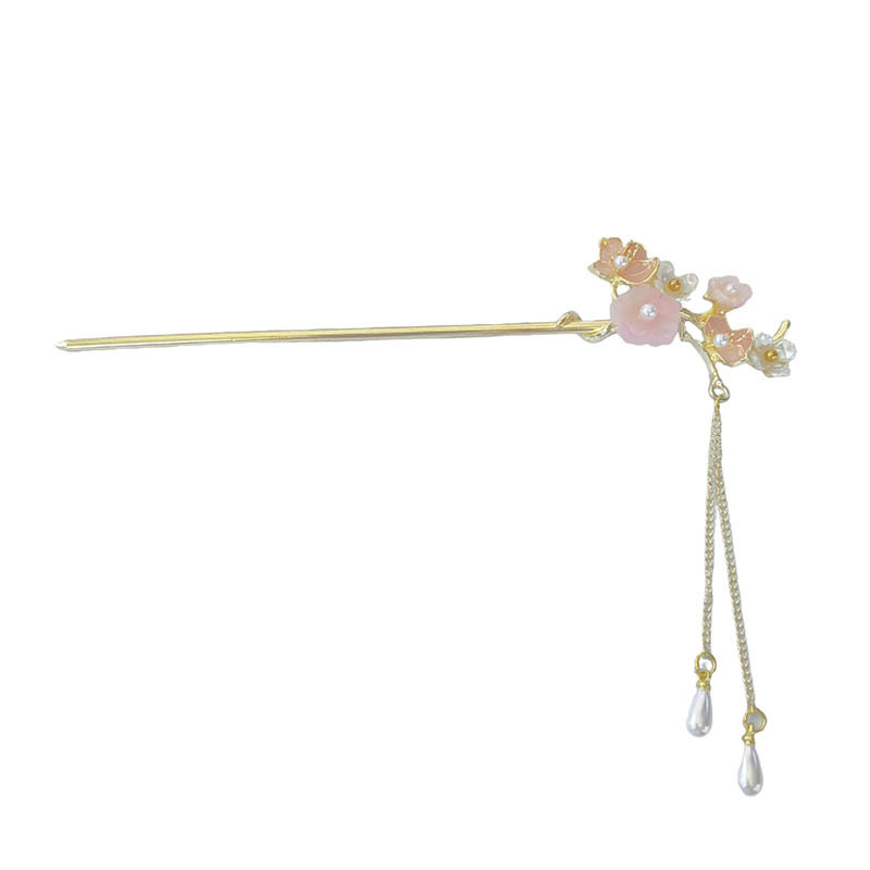 Dodatak za kosu: cvijet od legure, antički stil, elektroplatiranje, Branches