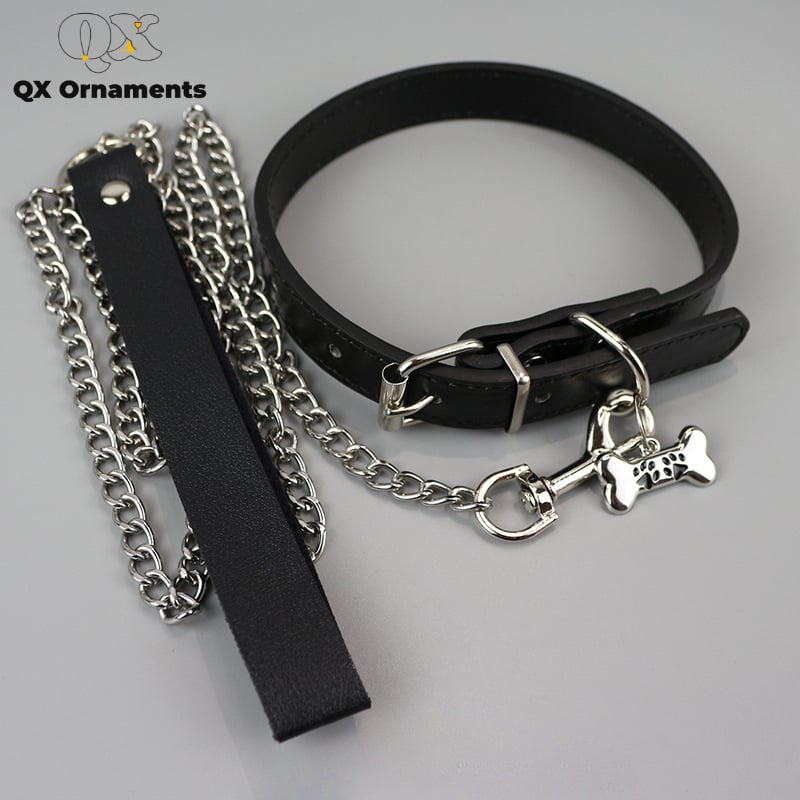 Choker ogrlica s umjetnim biserima, U-oblik, privjesak od legure, uvijeni lanac, korejski stil