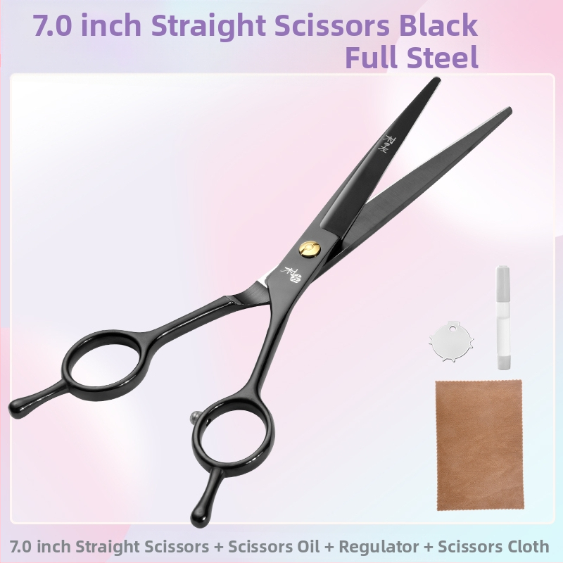 Įlenktos šunų kirpimo žirklės — komplektas kirpimui ir formavimui