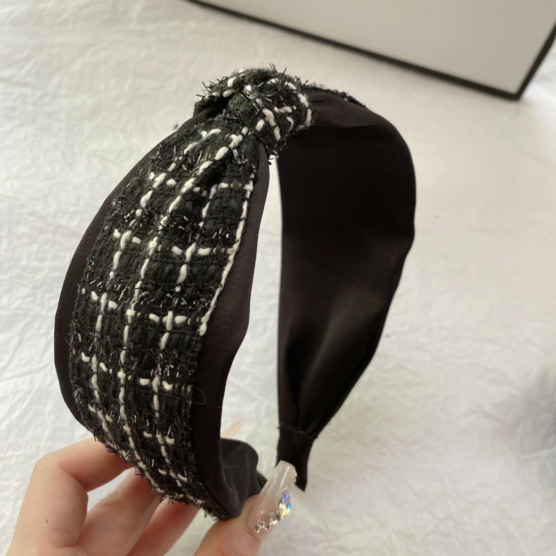 Gumica za kosu s čvorom u korejskom stilu od platna, ručna izrada, ženski dodaci, jesensko-zimska kolekcija 2024