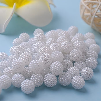Bayberry kuglice s dvostrukim otvorom od plastike i smole, DIY nakit, dodaci za torbe i kosu