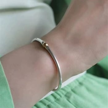 Медно колие с геометричен дизайн, меден висулък и верижка тип змийка за жени