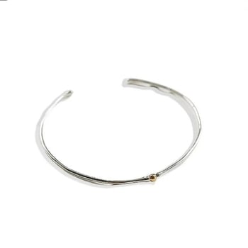 Медно колие с геометричен дизайн, меден висулък и верижка тип змийка за жени