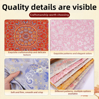 Material brocart cu spate adeziv pentru bijuterii DIY – țesătură brocart, imprimare, Zhejiang, vară 2025, personalizabil