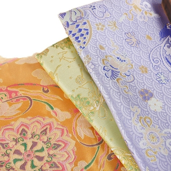 Material brocart cu spate adeziv pentru bijuterii DIY – țesătură brocart, imprimare, Zhejiang, vară 2025, personalizabil