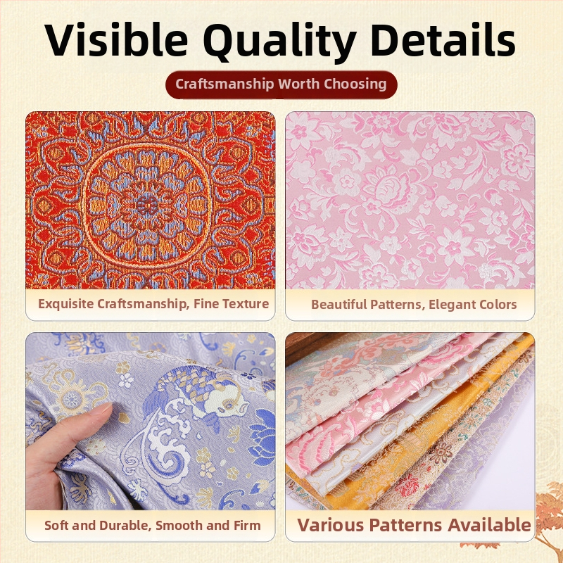 Υλικό υφάσματος DIY κοσμημάτων, τετράγωνο εκτυπωμένο brocade ύφασμα, με δυνατότητα προσαρμογής