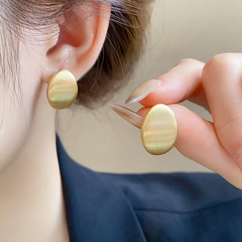 Fülbevalók – Réz, Elektroplakálás, Minimalista Geometriai Stílus, Nőknek, Őszi 2024