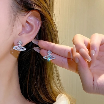 Geometriai réz fülbevalók 925 ezüst tűkkel, elektrolitikus bevonattal