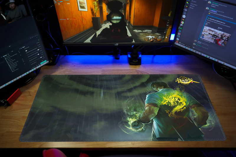 Velika gaming podloga za miš, polipropilenska vlakna, jednostrana, protuklizna, tiskanje toplinskim prijenosom