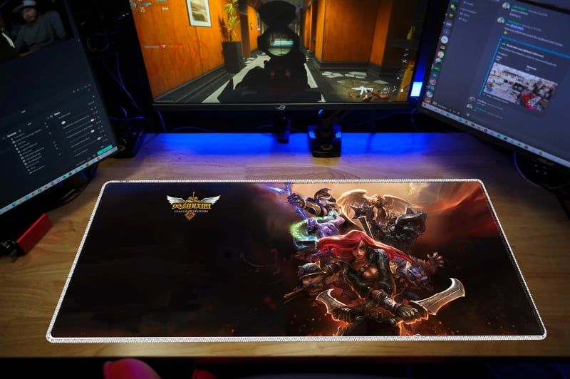 Velika gaming podloga za miš, polipropilenska vlakna, jednostrana, protuklizna, tiskanje toplinskim prijenosom