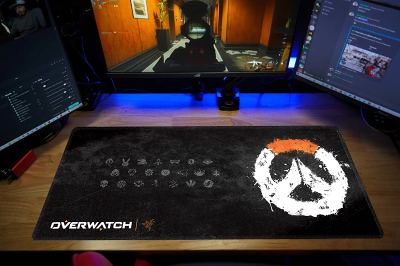 Velika gaming podloga za miš, polipropilenska vlakna, jednostrana, protuklizna, tiskanje toplinskim prijenosom