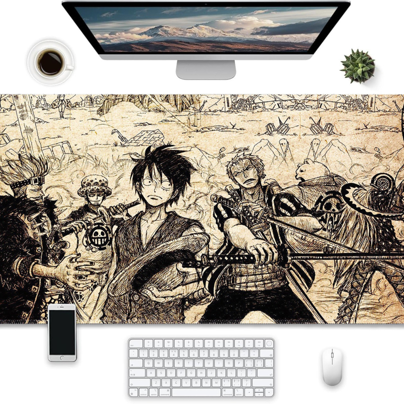 Velika gaming podloga za miš, polipropilenska vlakna, jednostrana, protuklizna, tiskanje toplinskim prijenosom