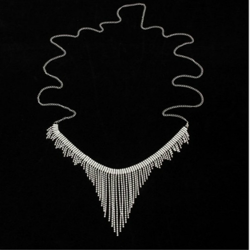 Ženski tijelo lanac za gaćice — Rhinestone, tassel tip, individualno pakiranje