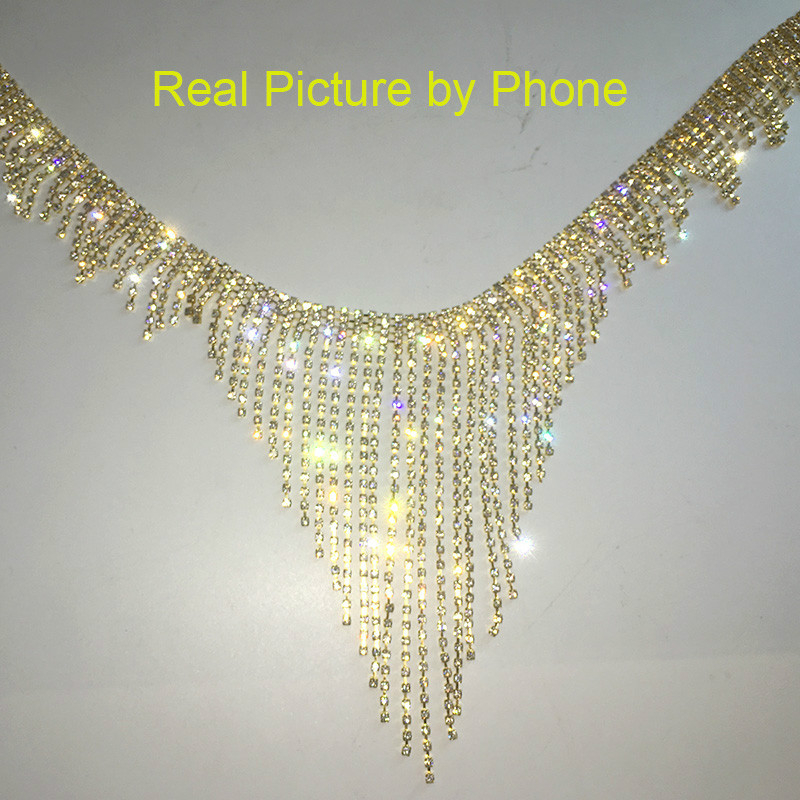 Ženski tijelo lanac za gaćice — Rhinestone, tassel tip, individualno pakiranje