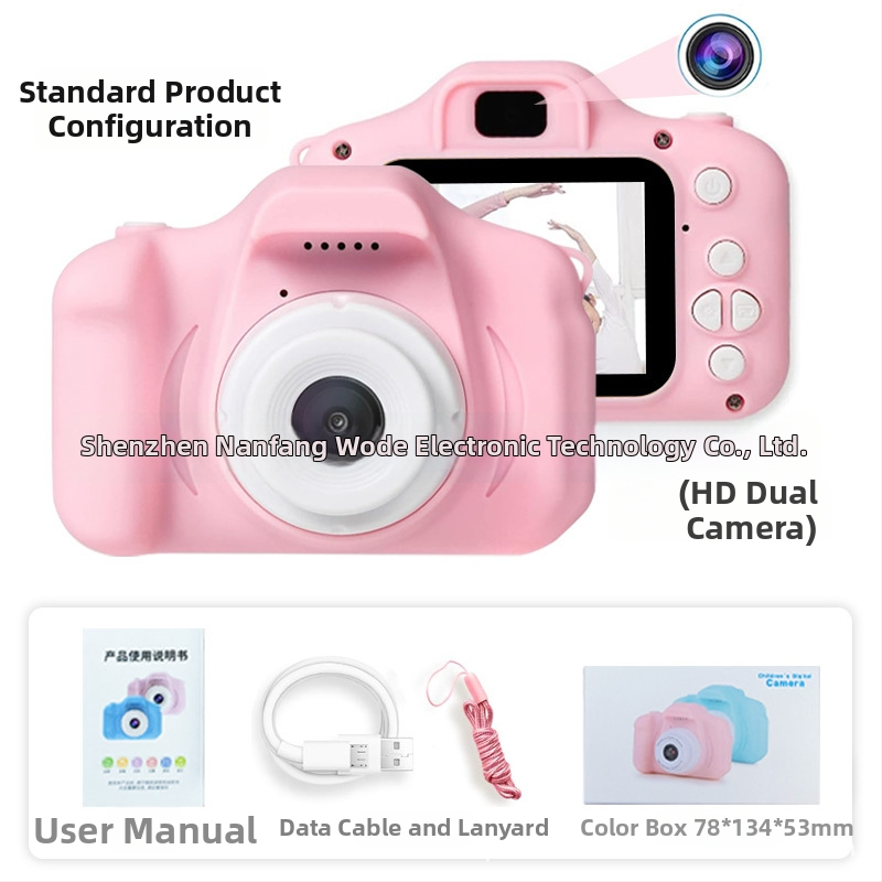 Cameră digitală pentru copii X2, ecran LCD de 2 inch, stocare TF, 1–5 MP, fotografie și video