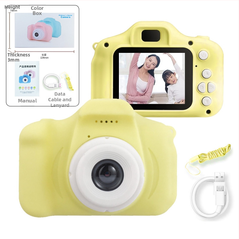 X2 Bērnu digitālā kamera - 1-5 MP, TF karte, Akumulatora darbības laiks 1-3 stundas, Fotografijas un video