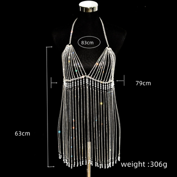 Lanac tijela (Chest chain) Niabe, plastika/smola, ženski stil, mogućnost prilagodbe, ljeto 2024