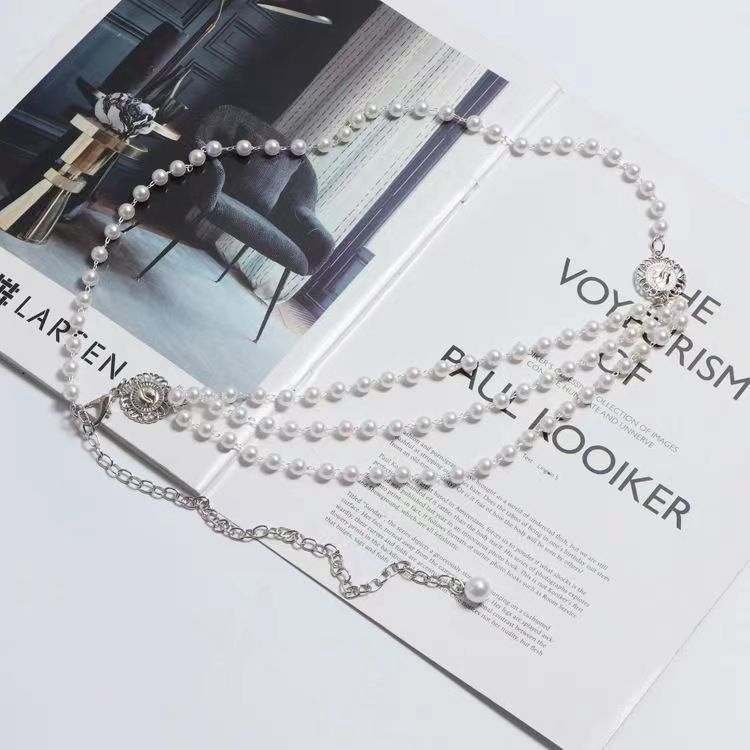 Lanț talie din metal pentru femei, stil relaxat, cu mai multe bucle