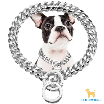 Nehrđajući čelik: P- lanac za kućne ljubimce, šesterostrani polirani prsten, prugasti uzorak, univerzalna upotreba, hip-hop stil