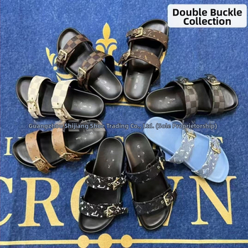 Unisex flipflopi pieaugušajiem, augšējā daļa no mikrošķiedras ādas, gumijas zole, aizvēršana ar vienu klikšķi