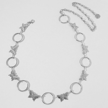 Lanț de talie metalic, stil versatil, lungime sub 60 cm, potrivit pentru bărbați și copii