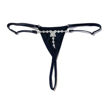 Lančić za struk s rhinestones u obliku leptira – geometrijski dizajn, elektroplatiniranje, bijeli kristali