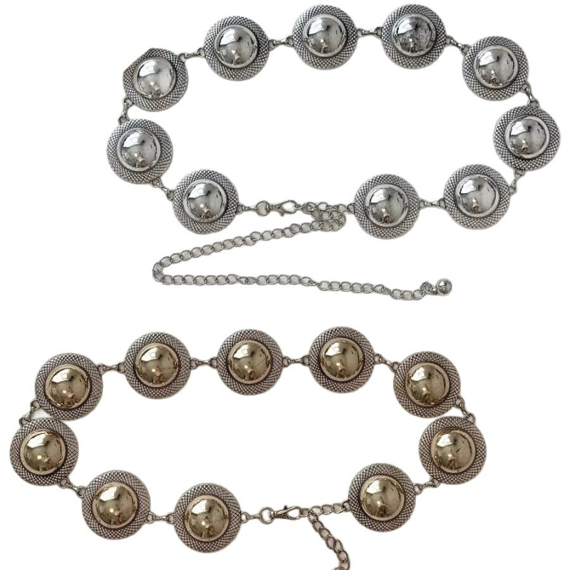 Lanț talie metalic, stil Leisure, unisex, pentru tineri, cu posibilitate de personalizare, Vara 2024