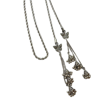 Pribor: naušnice s resicama od bisera, geometrijski dizajn, umetni kameni, titan čelik, dugačka ogrlica i lanac za struk