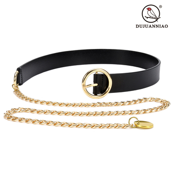 Lanț talie pentru femei, din piele naturală, strat dublu de piele de vacă, stil universal