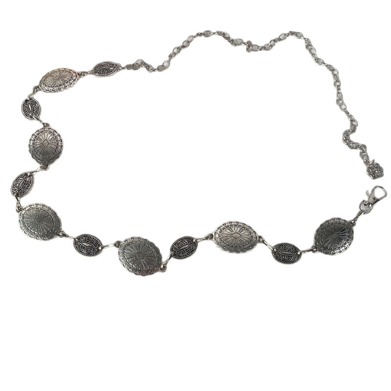 Lanț talie – stil etnic boem, material țesut, 66 g, cu un singur buclă